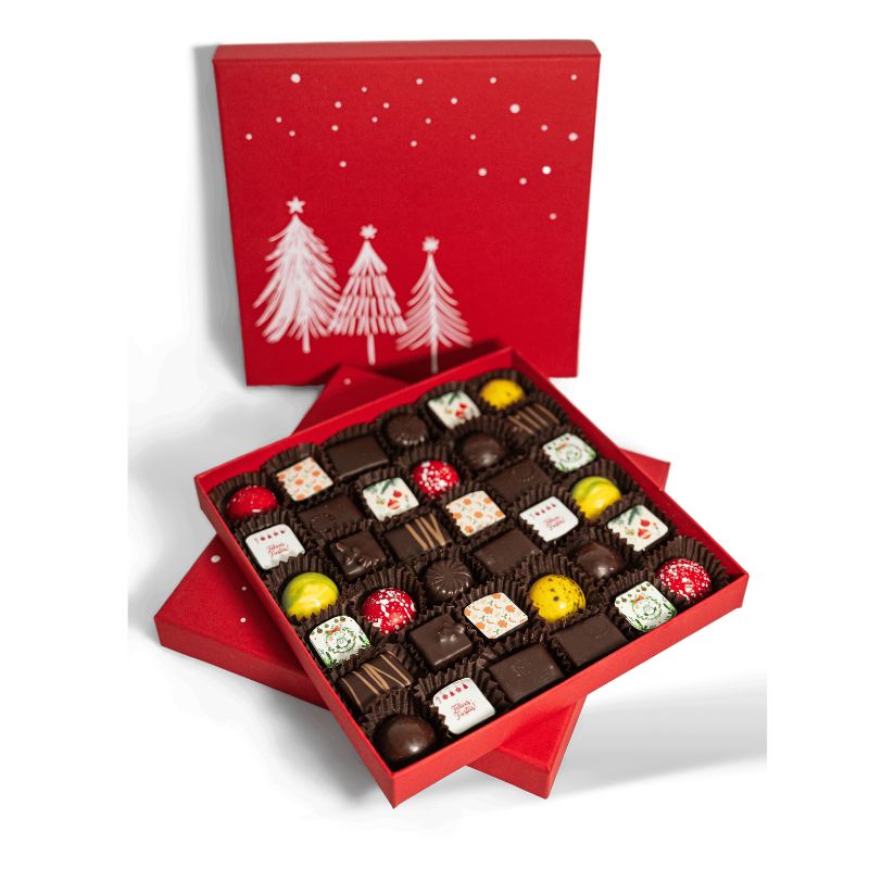 Bombones temáticos navideños caja 36 uds.