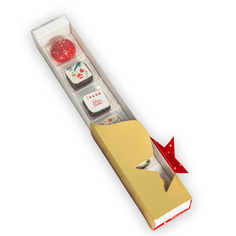 Bombones temáticos navideños reglette 6 uds.