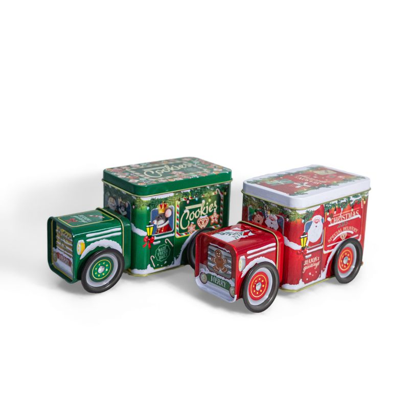 Coche metálico con galletas artesanas - Imagen 2